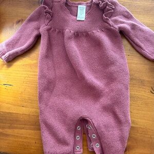 Carter's Mauve Knit Baby Bodysuit